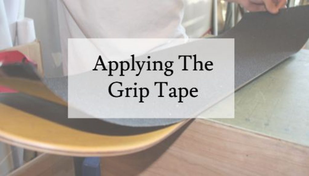 Applying-the-grip-tape