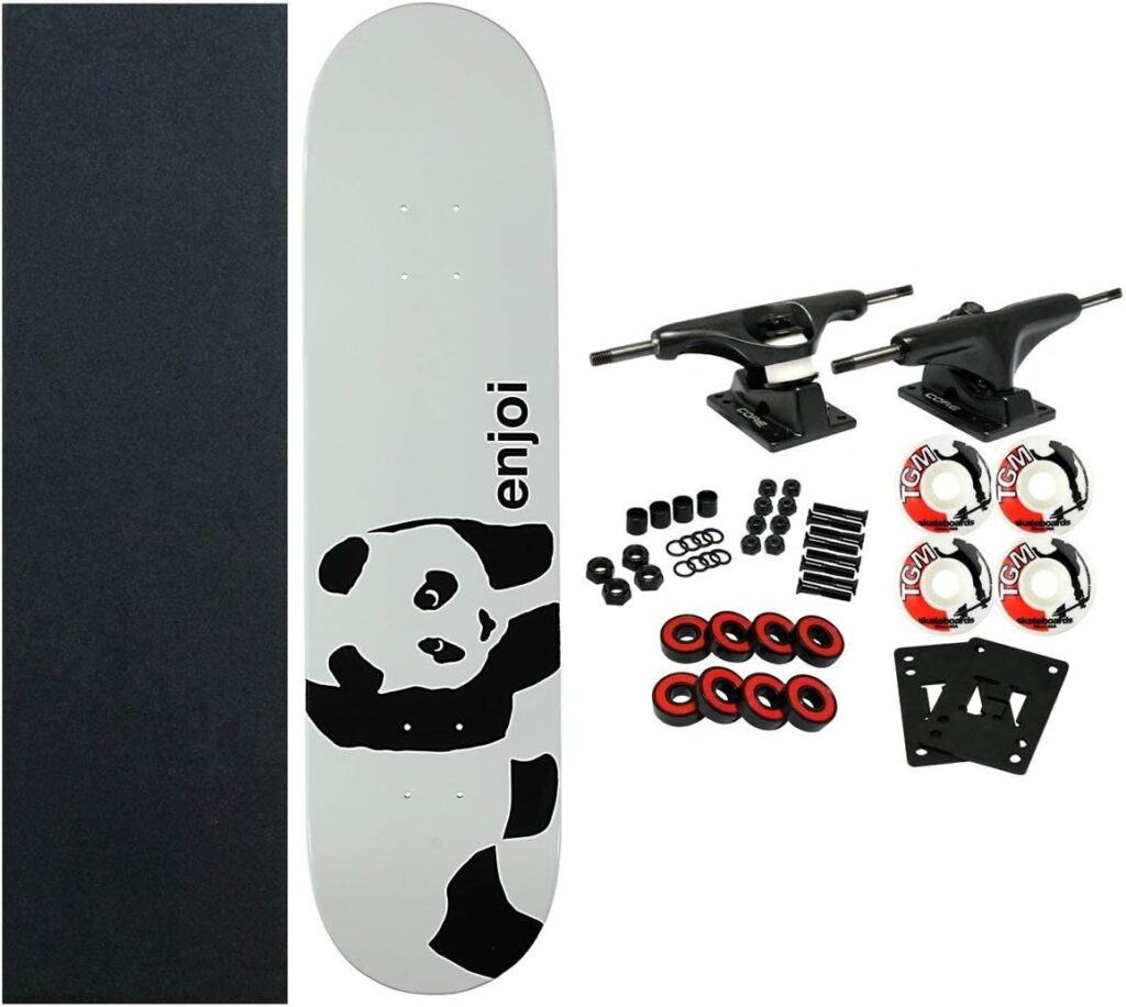 NJOI Skateboards WHITEY PANDA Complete SKATEBOARD New!