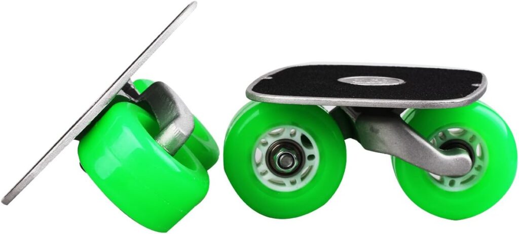 Green Portable Roller Road Drift Skates Plate Anti-Slip Board